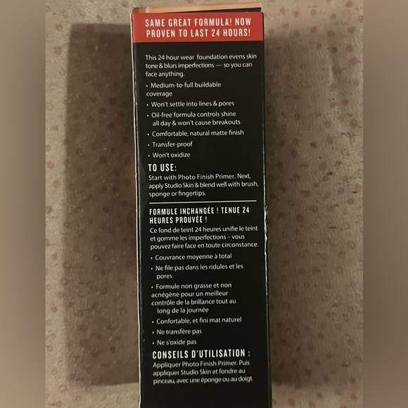 Smash box Studio Skin 24 hour wear - Picture 2 of 3